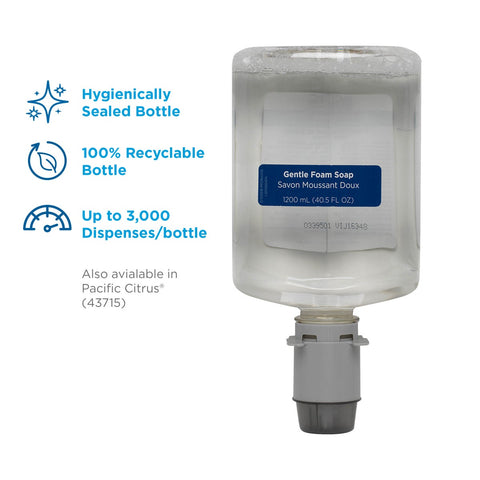 Georgia Pacific Pacific Blue Ultra Gentle Foam Hand Soap Refill, 1200 Milliliter.