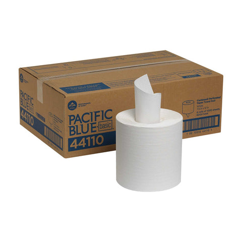 Acclaim 1-Ply Centerpull Perforated Towels, White -- 6 rolls per case.