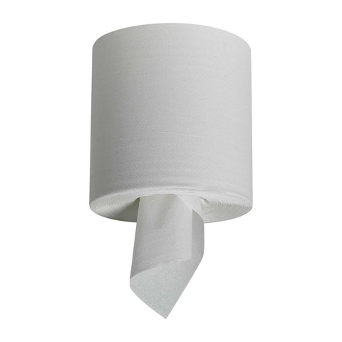 Acclaim 1-Ply Centerpull Perforated Towels, White -- 6 rolls per case.