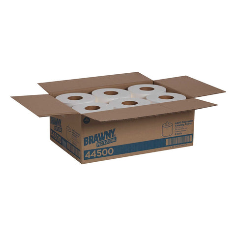 Brawny Industrial Medium Duty All Purpose Airlaid Light Centerpull Wiper White -- 1200 per case.