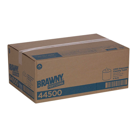 Brawny Industrial Medium Duty All Purpose Airlaid Light Centerpull Wiper White -- 1200 per case.