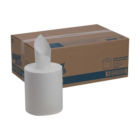 Brawny Industrial Medium Duty All Purpose Airlaid Light Centerpull Wiper White -- 1200 per case.