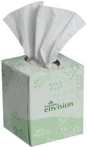 Envision White Facial Tissue, 85 sheets per box -- 36 per case