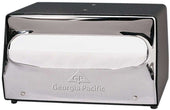 GP Pro Dixie MorNap Tabletop Chrome Full Fold Napkin Dispenser -- 12 per case