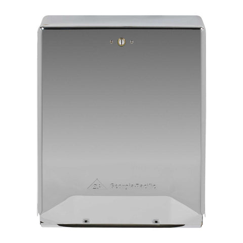 Georgia Pacific Chrome Combination C Fold and Multifold Paper Towel Dispenser.