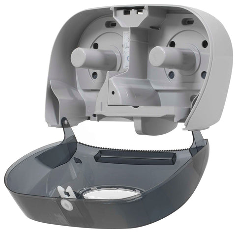 Georgia Pacific Two Roll Side by Side Covered Bathroom Tissue Dispenser