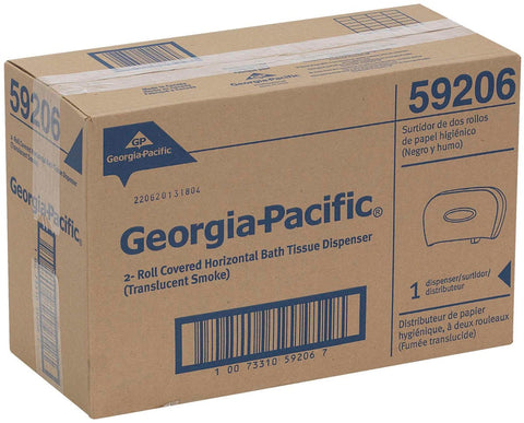 Georgia Pacific Two Roll Side by Side Covered Bathroom Tissue Dispenser