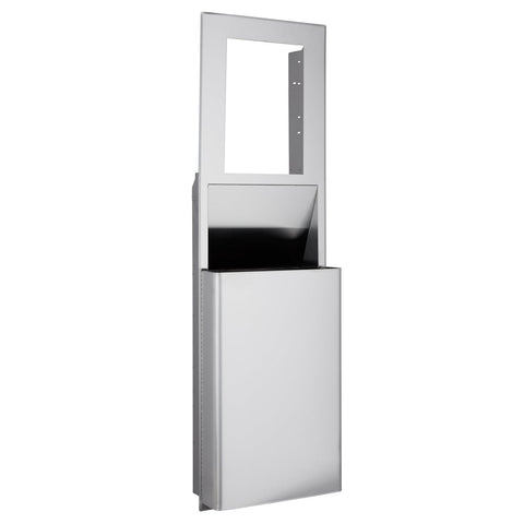 Georgia Pacific Stainless Steel Recessed Trash Receptacle Unit.