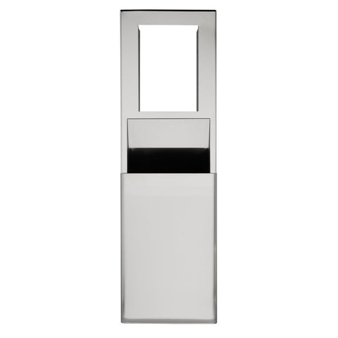 Georgia Pacific Stainless Steel Recessed Trash Receptacle Unit.
