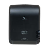 Georgia Pacific Pacific Blue Ultra Black Mechanical Touchless Paper Towel Dispenser, 12.9 inch Width x 9.3 inch Deep x 16.7 inch Height.