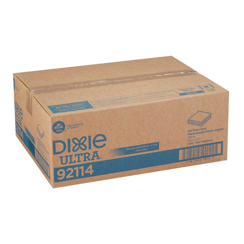 Essence Impressions 17x17 1/4-Fold Linen Replacement Dinner Napkins White -- 800 per case.