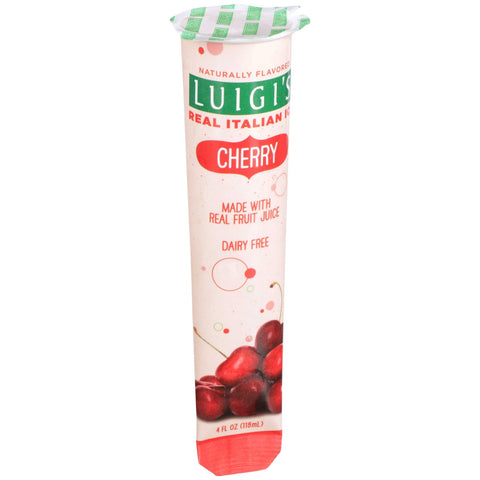 Luigis Real Italian Ice Cherry Squeeze Tube, 4 Ounce -- 24 per case.