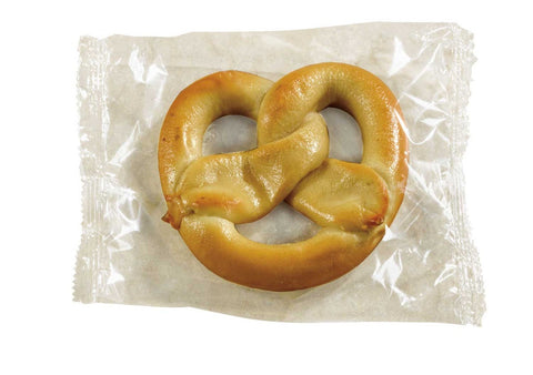 SuperPretzel 51 Percent Whole Grain Junior Cheese Soft Pretzel, 3.3 Ounce -- 50 per case.