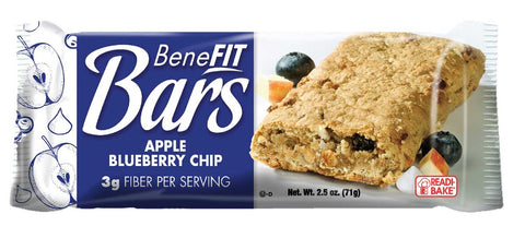 Readi Bake Benefit Apple Blueberry Chip Bar, 2.5 Ounce -- 48 per case.
