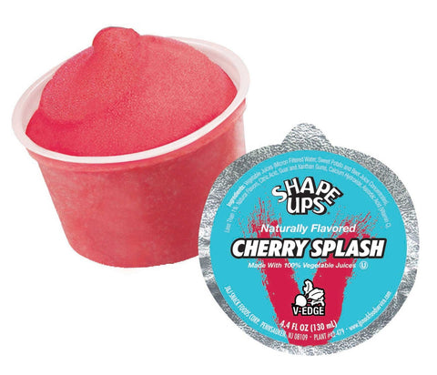 Shape Ups American Flag Theme Cherry Splash Juice Cups, 4.4 Ounce -- 96 per case