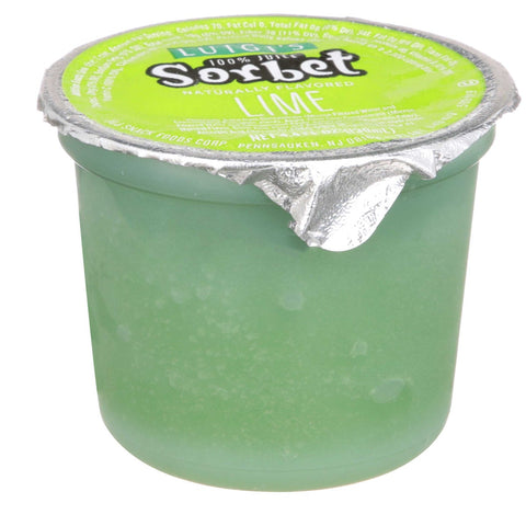 Luigi's No Sugar Added Lime Sorbet Cup, 4.4 Fluid Ounce -- 96 per case