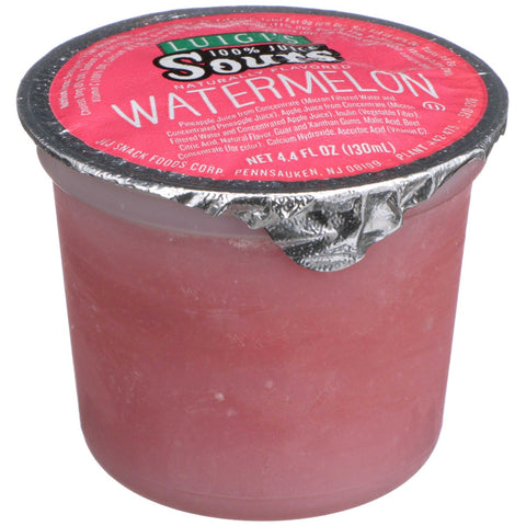Luigi Sour Watermelon Sorbet, 4.4 Fluid Ounce -- 96 per case.