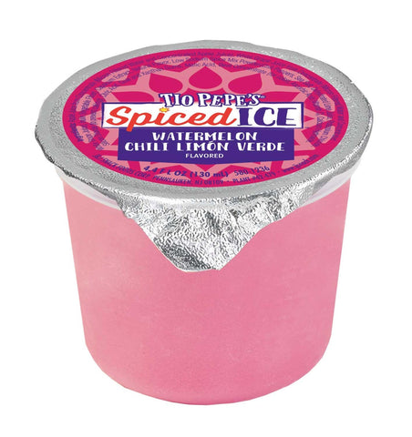 Tio Pepes Spiced Ice Watermelon Chili Limon Verde Juice Cup, 4 Fluid Ounce -- 96 per case