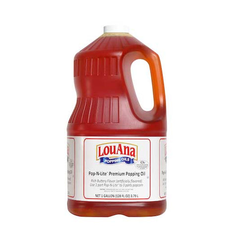 LouAna Pop-N-Lite Premium Popping Oil, 1 gallon -- 4 per case