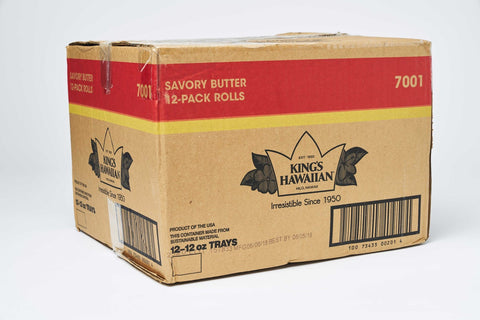 Kings Hawaiian Savory Butter Roll - Dinner, 12 Ounce -- 12 per case.