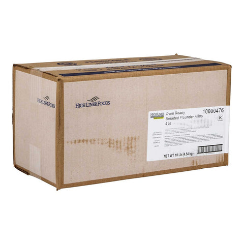Bake and Serve Breaded Flounder Fillet, 4 Ounce of 49-53 Pieces, 10 Pound.