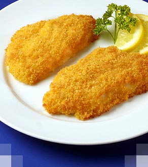 Bake and Serve Breaded Flounder Fillet, 4 Ounce of 49-53 Pieces, 10 Pound.