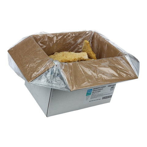 Brewers Choice Battered Skin On Haddock Fillet, 11 Ounce of 28-37 Pieces, 20 Pound.