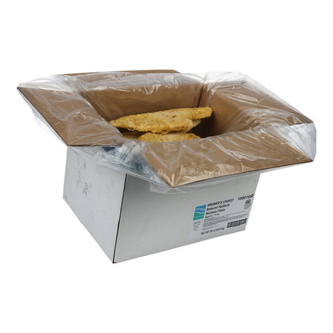 Brewers Choice Battered Skinless Haddock Fillet, 11 Ounce of 28-37 Pieces, 20 Pound.