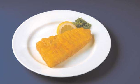 English Style Raw Fish-In-Batter Wedge Cut Cod, 5.33 Ounce of 25-35 Pieces, 10 Pound.