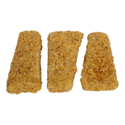 Dixie Crunch Breaded Wedge Alaska Pollock Fillet, 3.6 Ounce of 54 Pieces, 12 Pound.