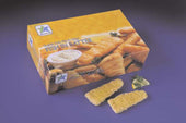 Seastar English Style Fish-In-Batter Wedge Cut Minced Cod, 4 Pound -- 9 per case.