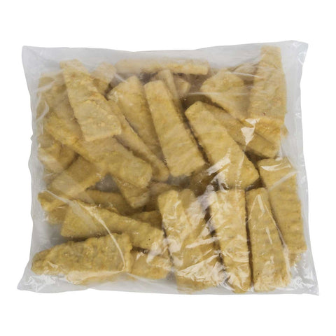 Seastar English Style Fish-In-Batter Wedge Cut Minced Cod, 4 Pound -- 9 per case.