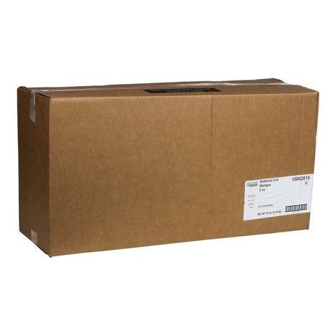 English Style Raw Fish-In-Batter Wedge Cut Cod, 2 Ounce of 288 Pieces Per Bag, 4 Pound -- 9 per case.