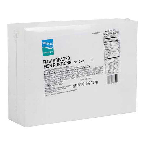 High Liner Foods 3 Ounce Crunchy Raw Breaded Rectangle Cod, 6 Pound -- 10 per case