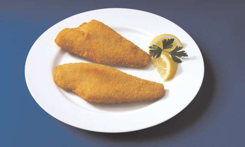 Japanese Bread Crumb Crispy Style Raw Natural Flounder Fillet, 4 to 5 Ounce of 32-42 Pieces, 10 Pound.