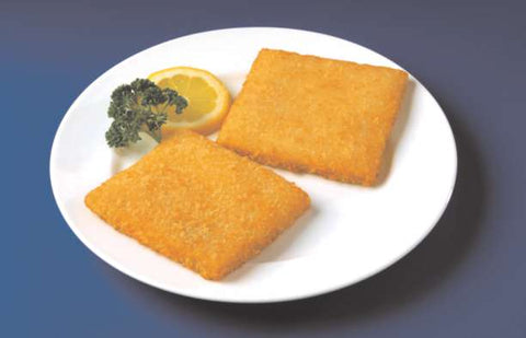 Japanese Bread Crumb Crispy Style Raw Breaded Square Haddock, 4 Ounce of 240 Pieces Per Bag, 6 Pound -- 10 per case.