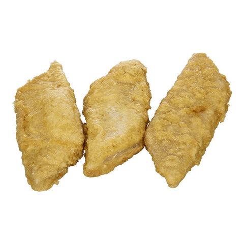 English Style Fish-In-Batter Diamond Cut Cod, 3 Ounce of 52-54 Pieces, 10 Pound.