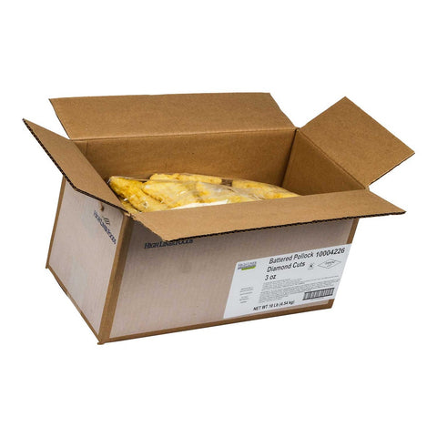 High Liner Foods Diamond Cut Battered Pollock, 10 Pound
