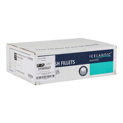 Skin On Boneless Haddock Fillet, 4 to 6 Ounce of 25-46 Pieces, 10 Pound.