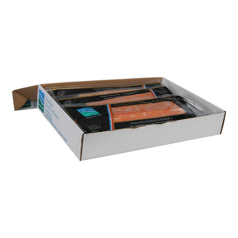 Icelandic Seafood Pre-Sliced Smoked Salmon Fillet, 1 to 2 pound -- 7 per case