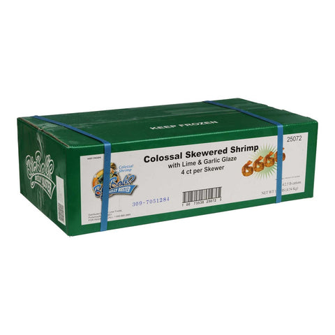 Icelandic Samband Of Iceland Big Bobs Lightly Marinated Skewer Shrimp, 2.5 Pound -- 4 per case.