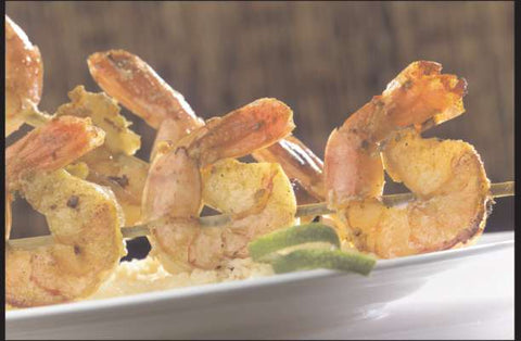 Icelandic Samband Of Iceland Big Bobs Lightly Marinated Skewer Shrimp, 2.5 Pound -- 4 per case.