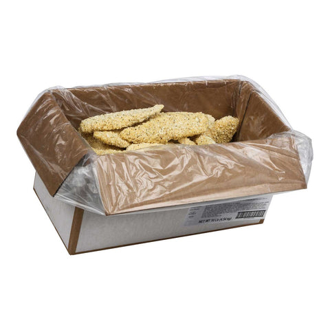 Lemon Pepper Crumb Topped Tilapia Loin, 3 to 4 Ounce of 40-59 Pieces, 10 Pound.