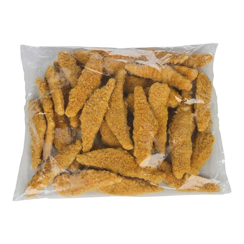 Dixie Crunch Breaded Pangasius Fillet, 2 to 3 Ounce of 34 Pieces Per Bag, 10 Pound.