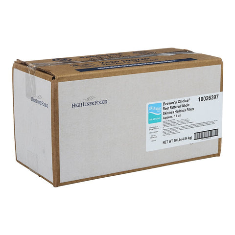 Icelandic Yuengling Larger Battered Haddock Fillet, 10 Pound.