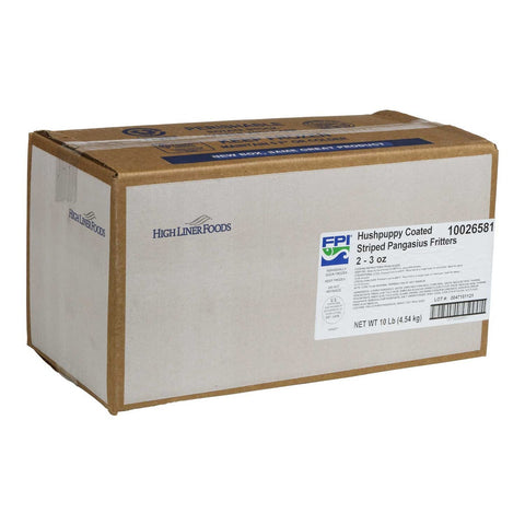 Icelandic Seafood Hush Puppy Coated Pangasuis Fillet Portion, 10 Pound.