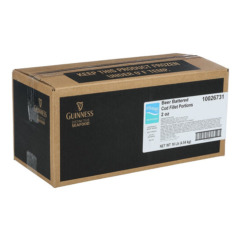 Icelandic Seafood Guinness Beer Battered Cod Fillet, 2 ounce -- 80 per case