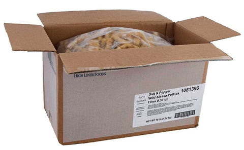 High Liner Foodservice Salt and Pepper Wild Alaska Pollock Fries, 5 Pound