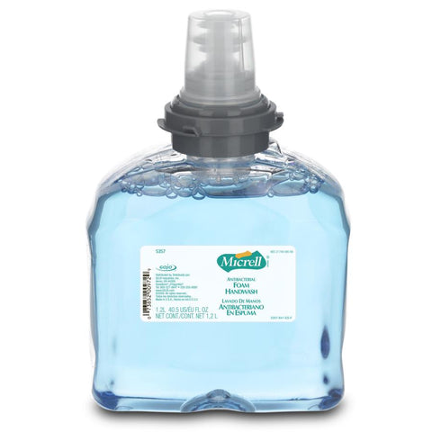 Gojo Micrell TFX Antibacterial Foam Handwash, 1200 Milliliter Refill -- 2 per case.