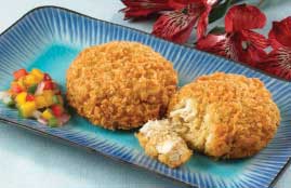 Handy Carnival Breaded Crab Cakes, 3 Ounce -- 12 per case.